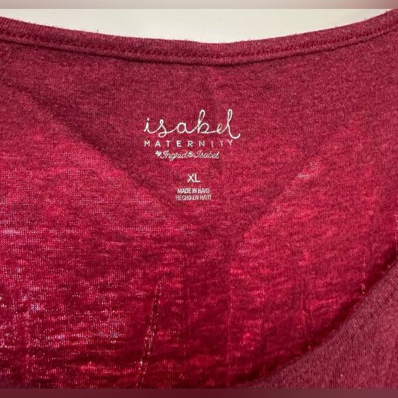 Isabel Maternity Tank Top. Heather Red. (503) - Picture 3 of 4
